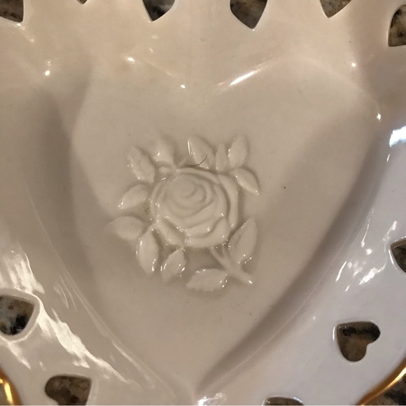 ▪️VINTAGE Lenox Heart Rose Dish - Picture 4 of 6